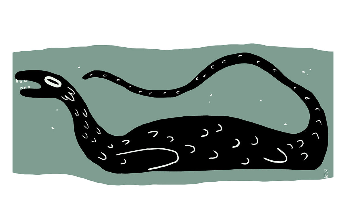Large Nessie Print