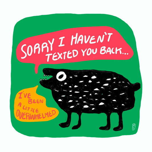 Text You Back Sticker