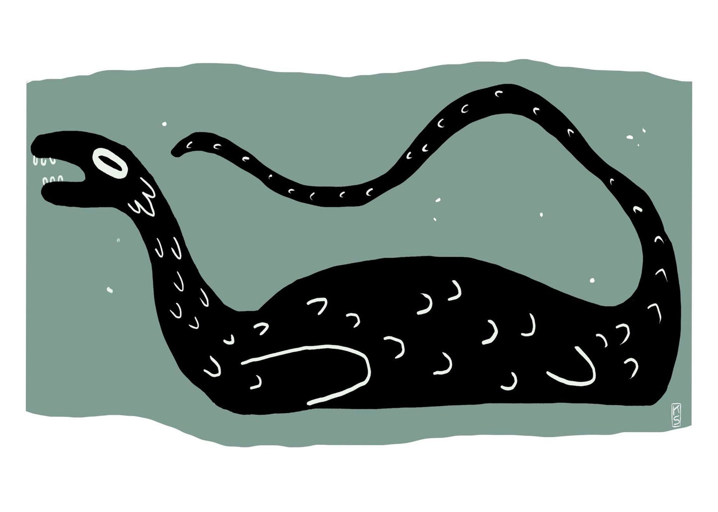 Small Nessie Print
