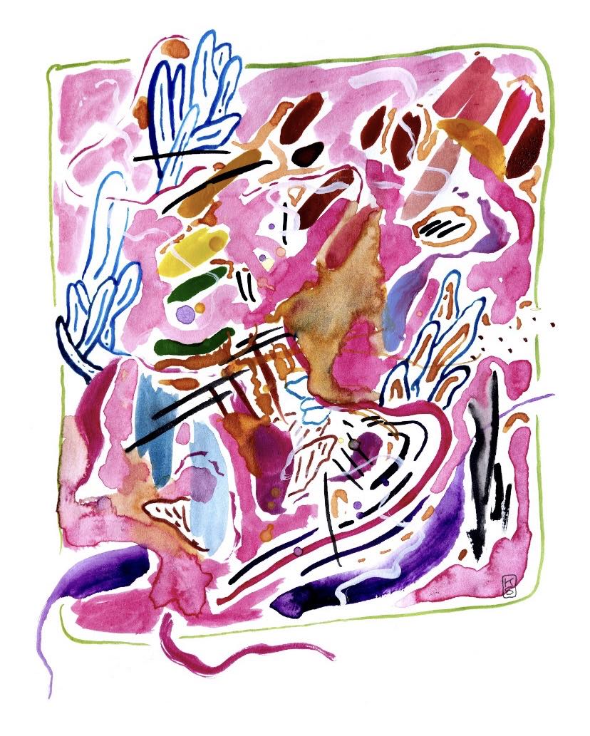 Original Pink Ink Study