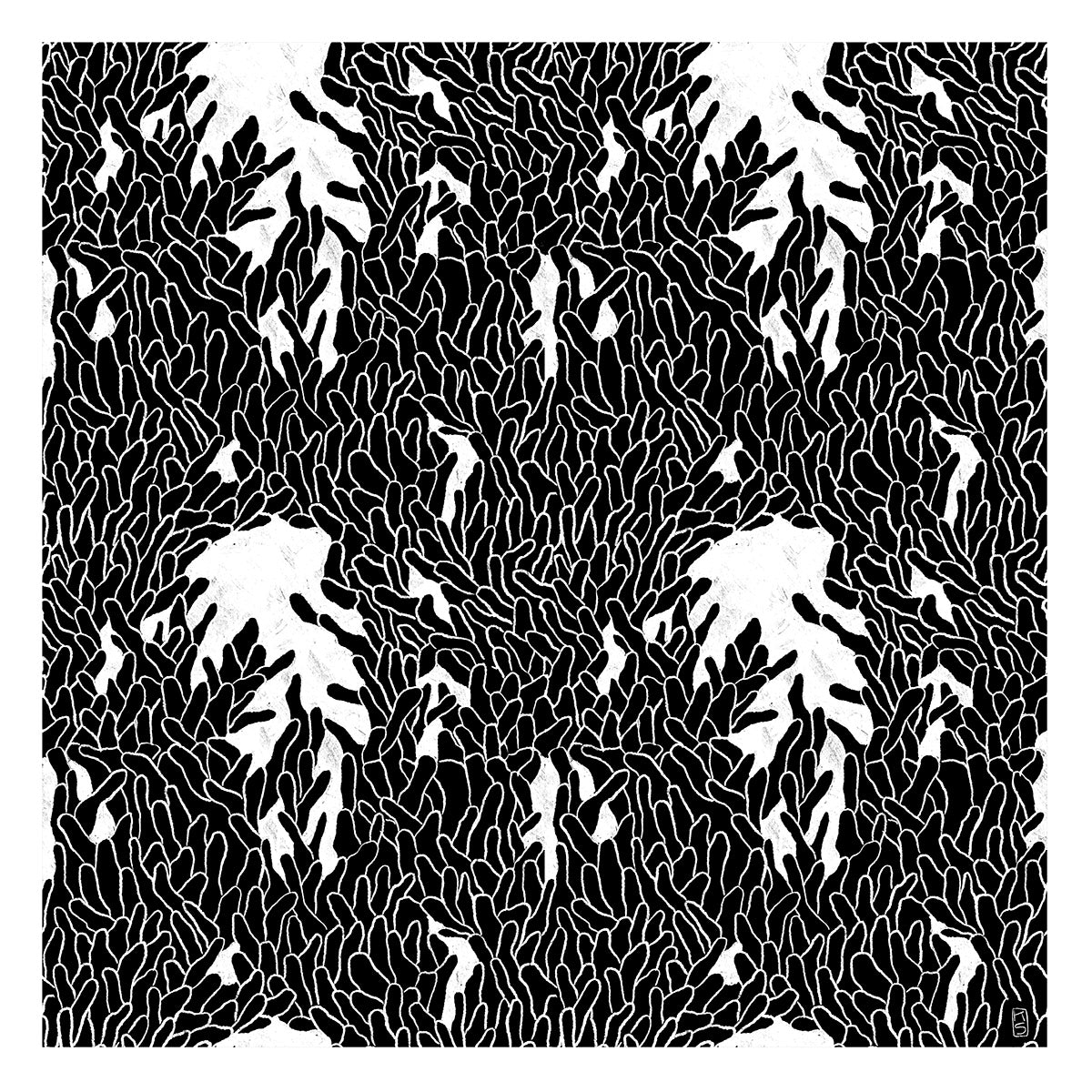 Large Fuzzy Abstract Print