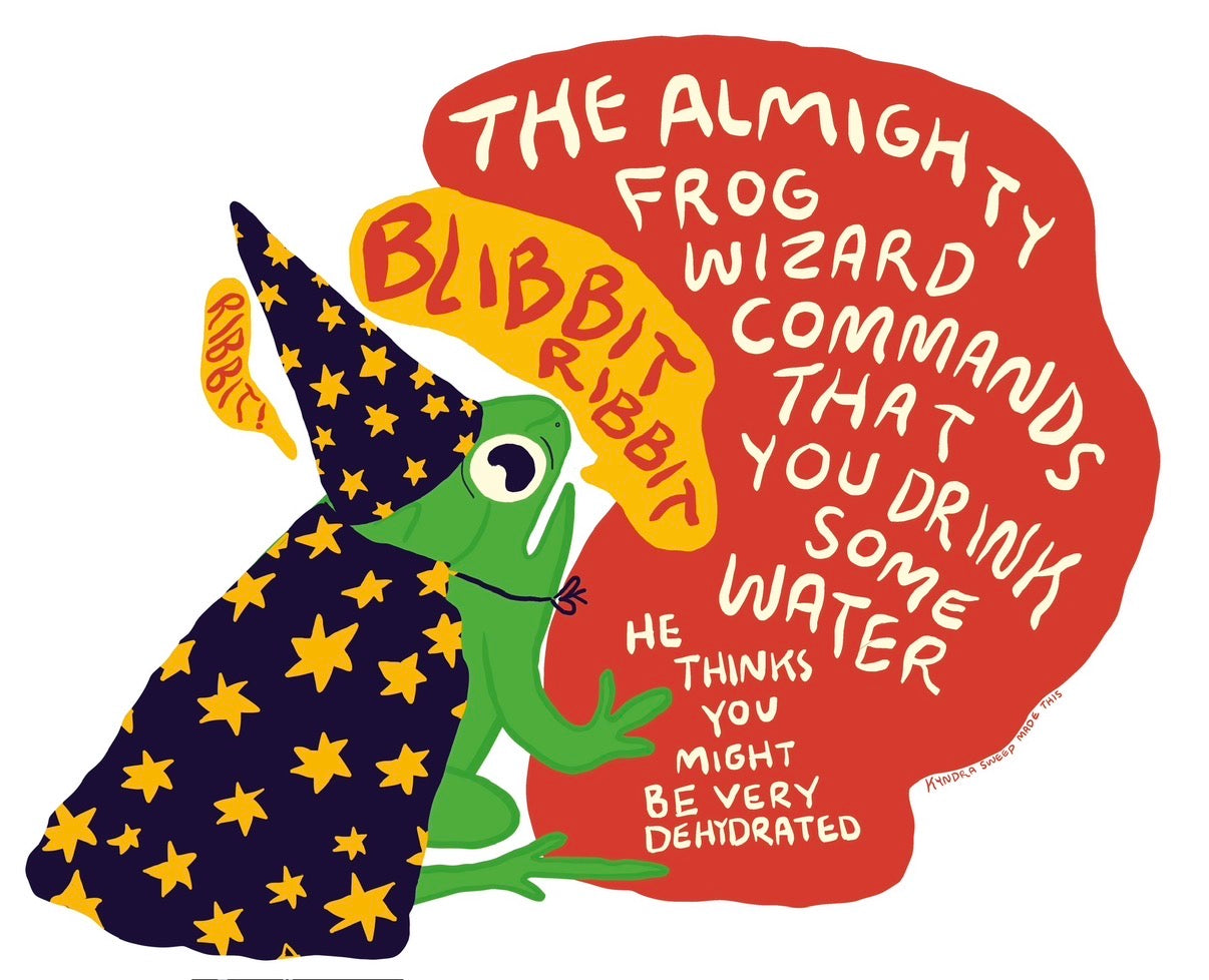 Frog Wizard Sticker