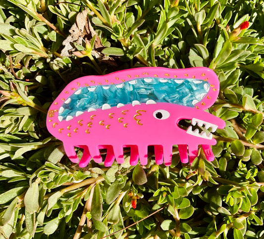 PINK Lizard Hair Claw