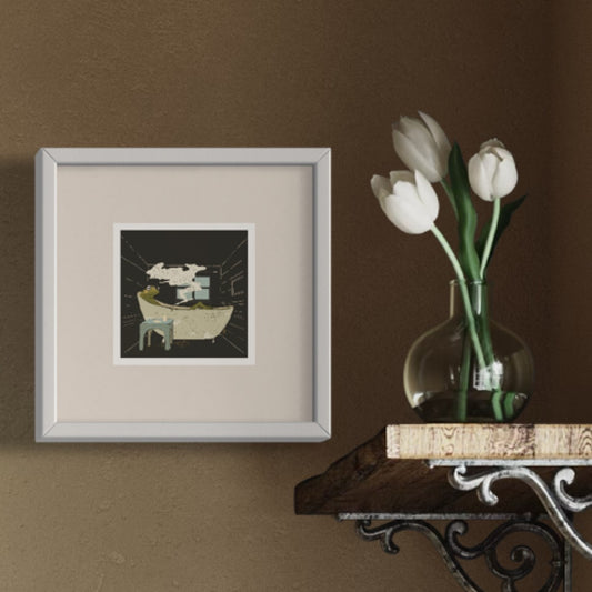 Small Self Care Frog Print