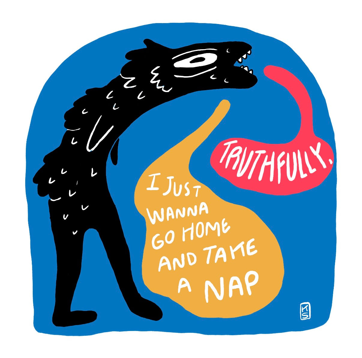 Take A Nap Print or Postcard