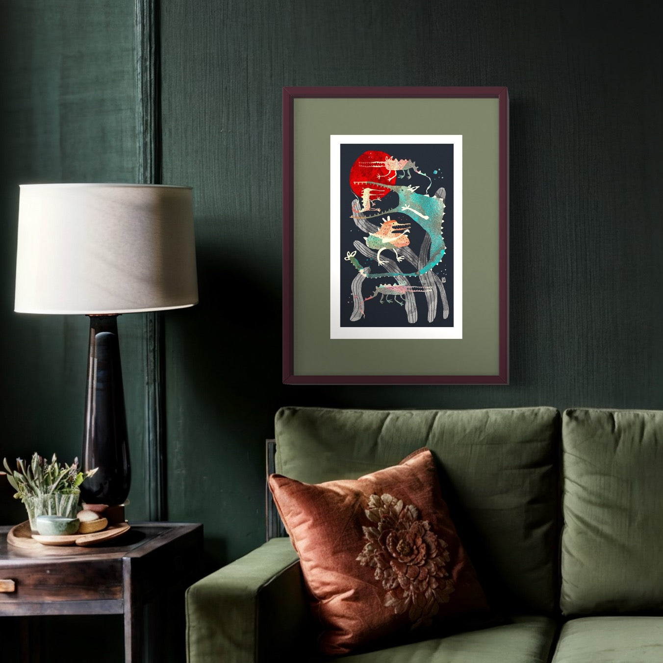 Large Moon Babies Print