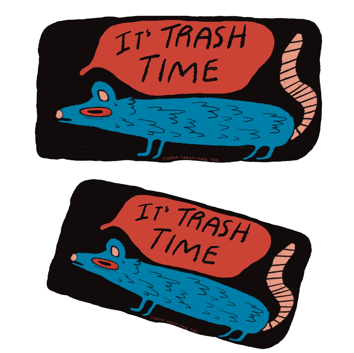 Trash Time Bumper Sticker