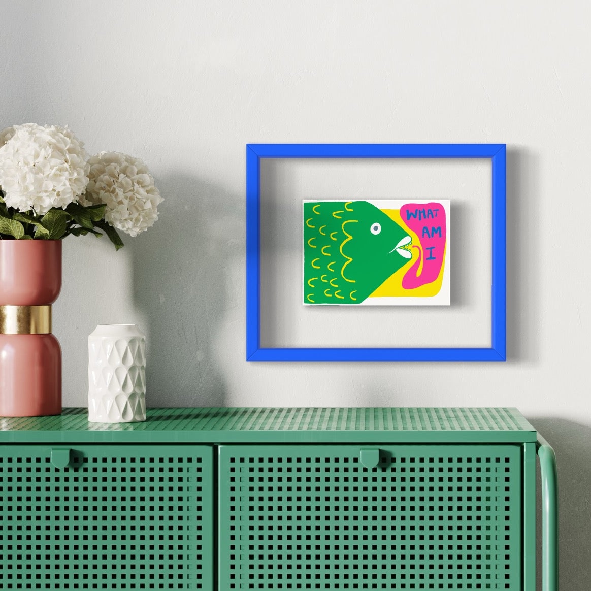 Small What Am I Fish Print