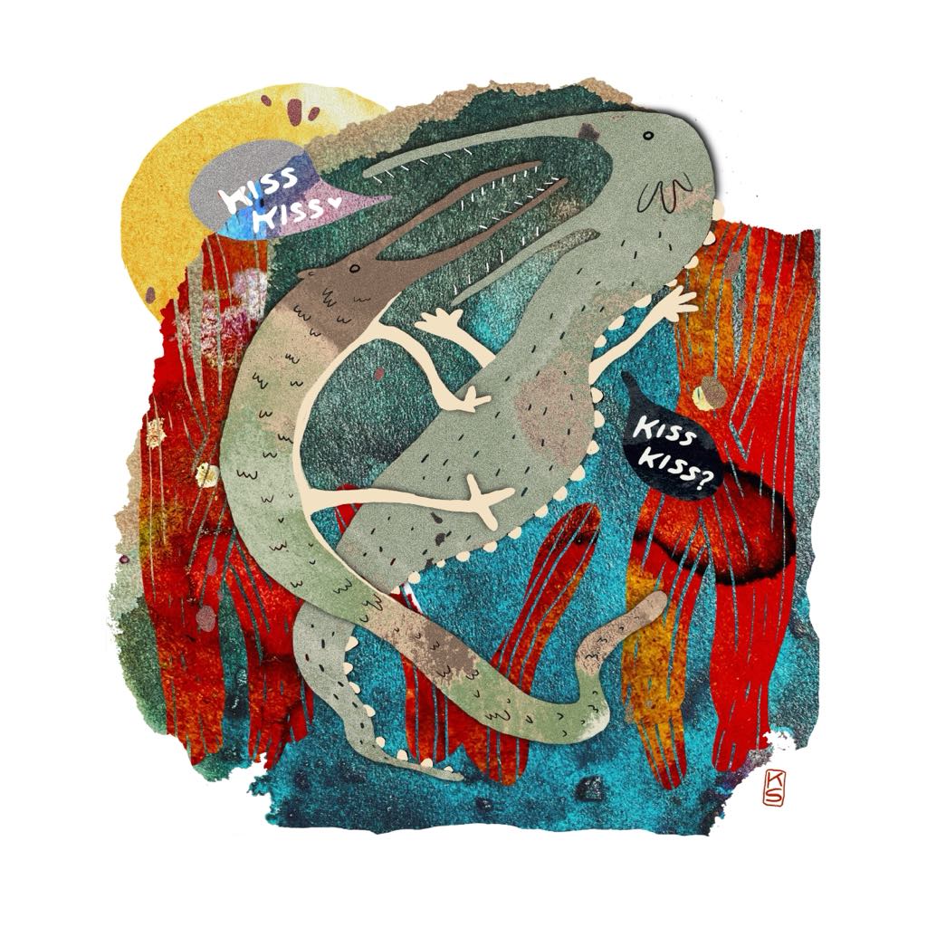 Small KISS KISS Print