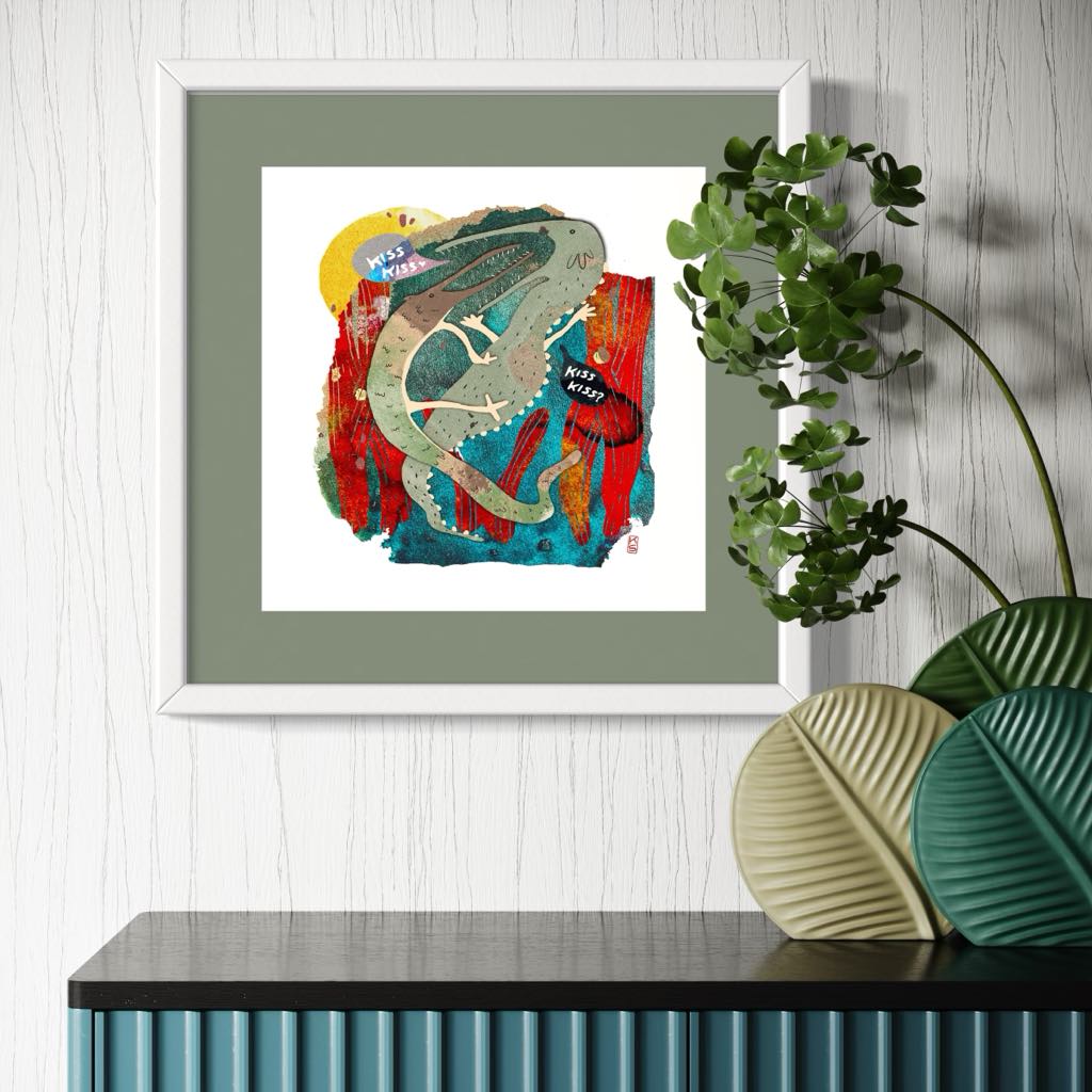 Small KISS KISS Print