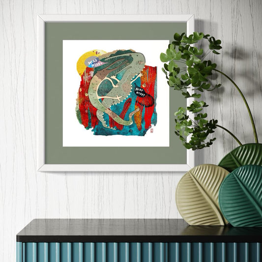 Small KISS KISS Print