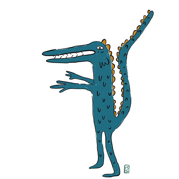 Lizard dude Sticker