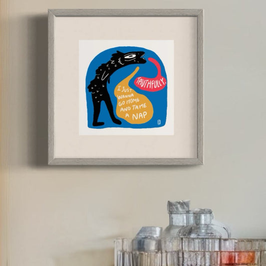 Large Take A Nap Print