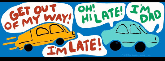 Hi Late I'm Dad Bumper Sticker