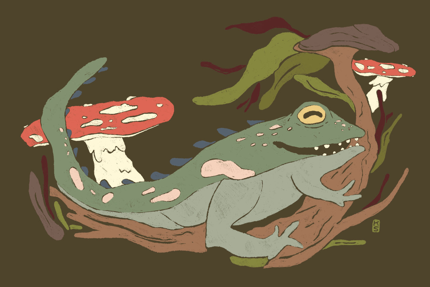 Swamp toad Postcard