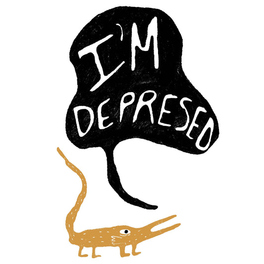 I'm Depressed Sticker