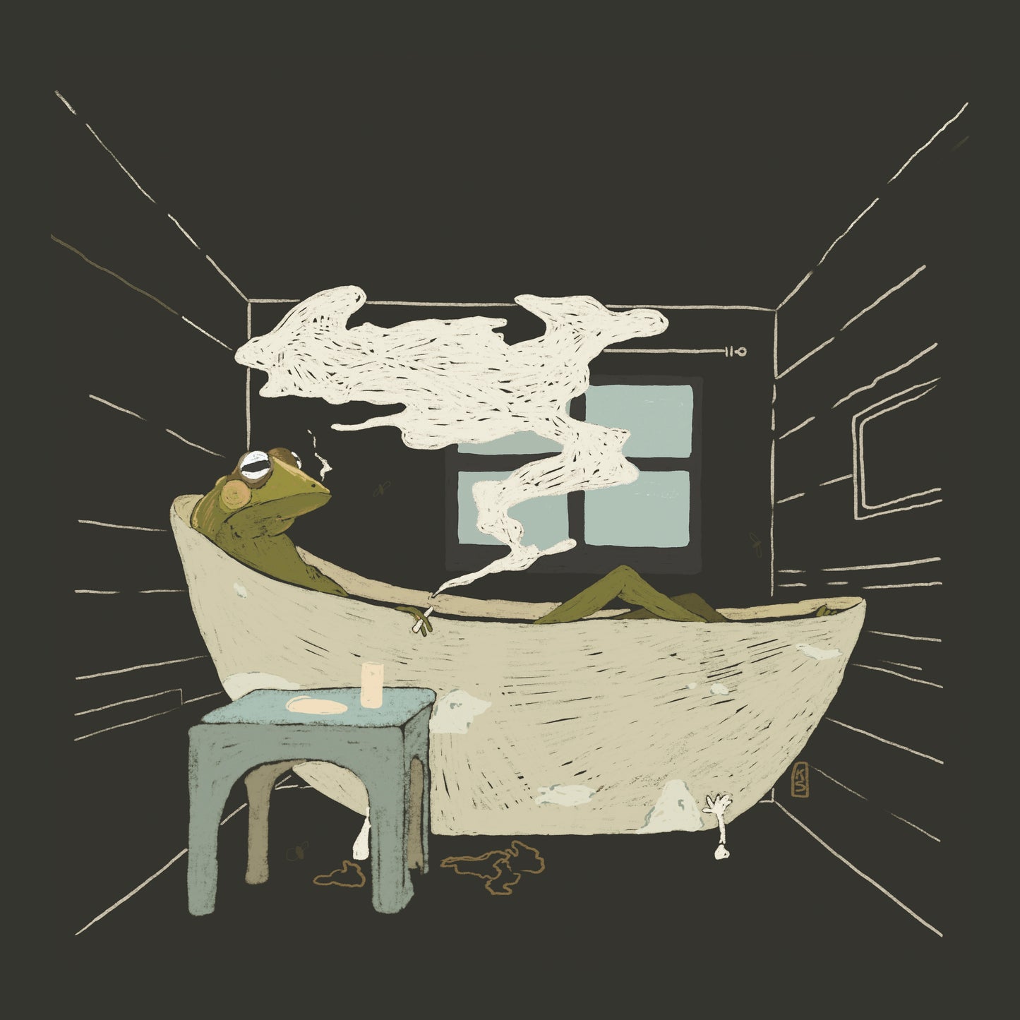 Self care frog Postcard
