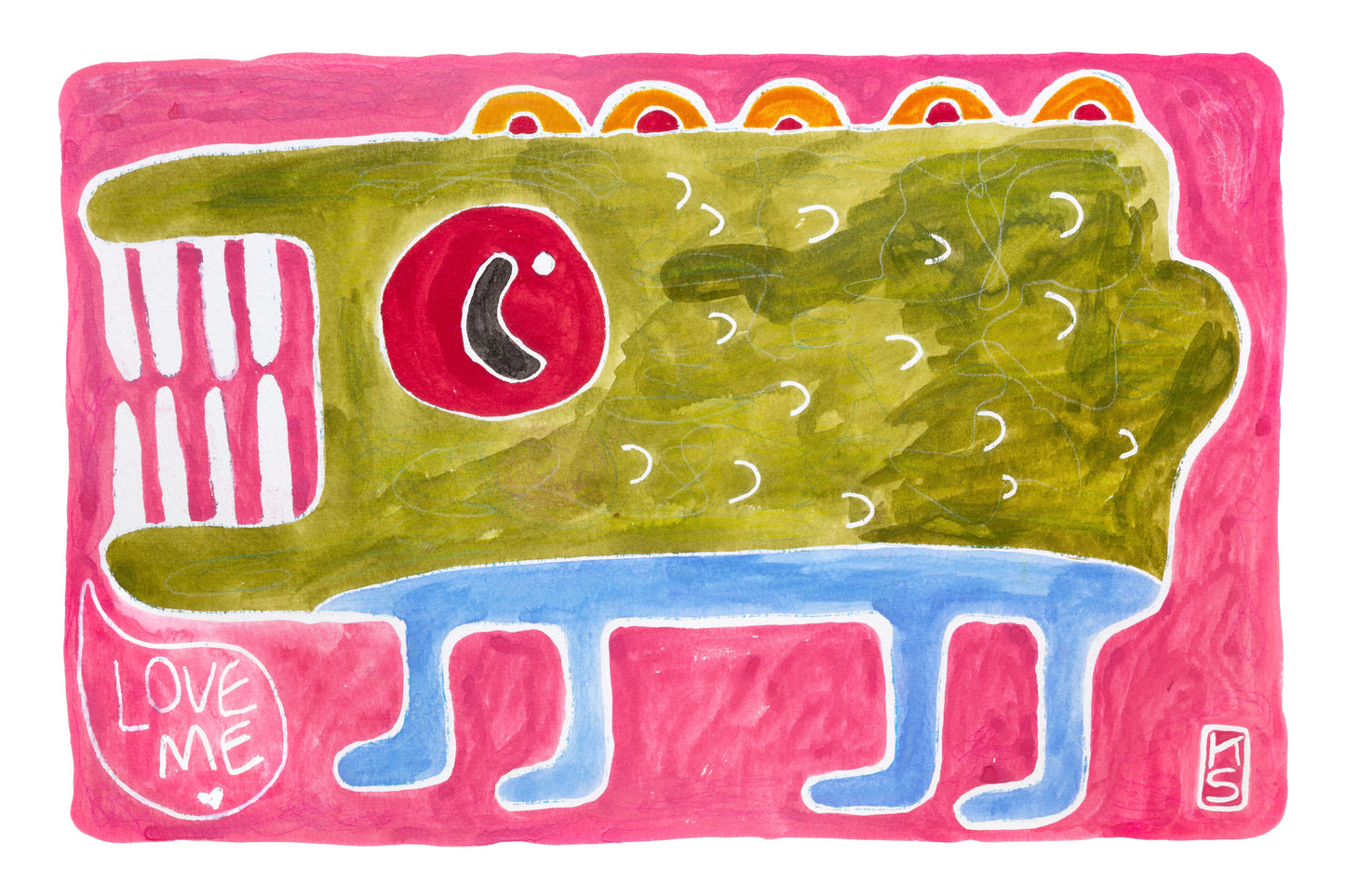 Love me monster Postcard