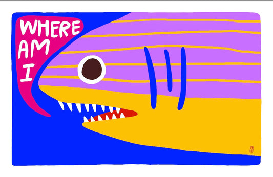 Shark (Where Am I) Print or Postcard