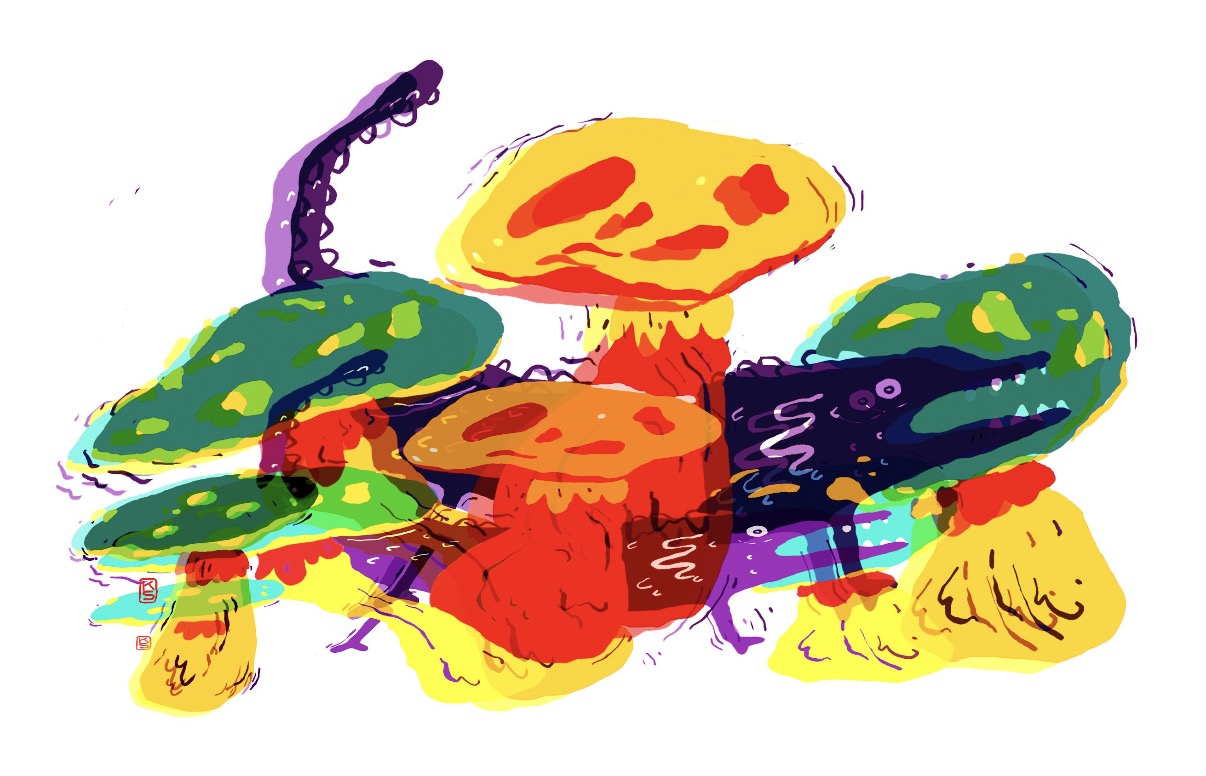 Super Riso Toad Print or Postcard