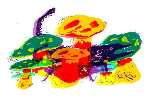 Super Riso Toad Print or Postcard