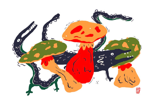 Riso Toad Print or Postcard