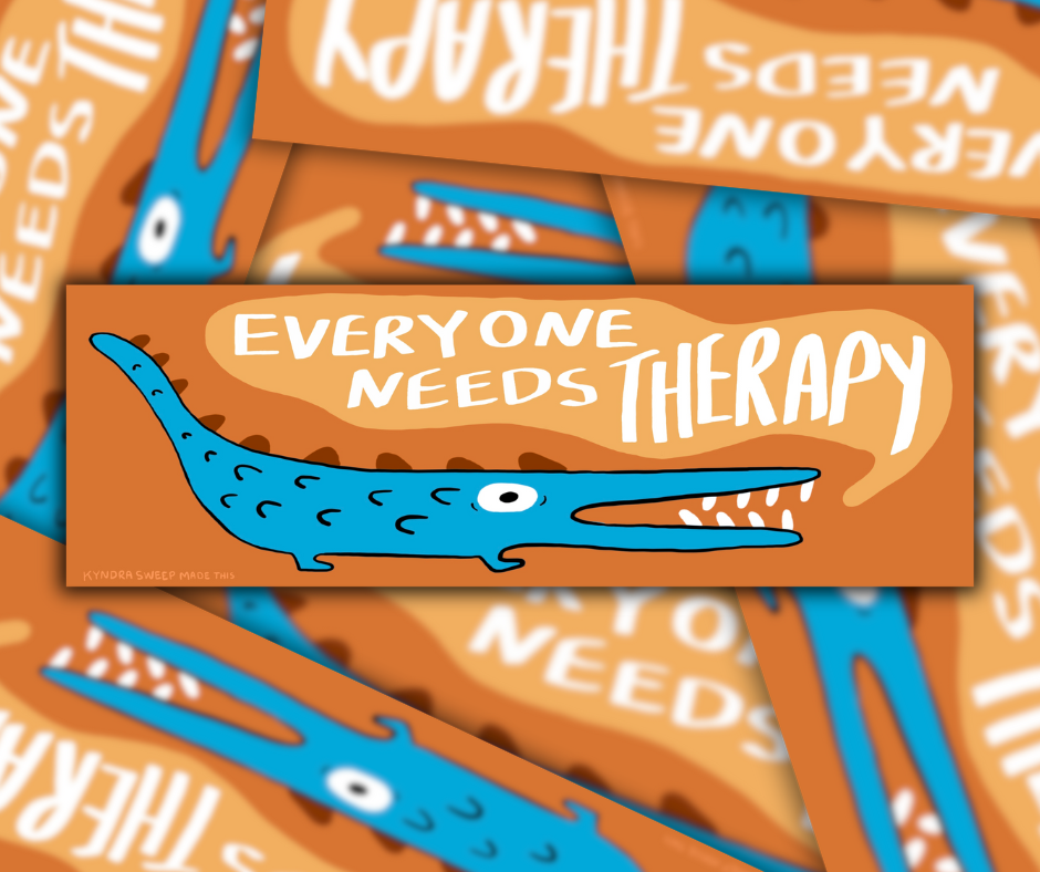 New everyone needs therapy Bumper Sticker