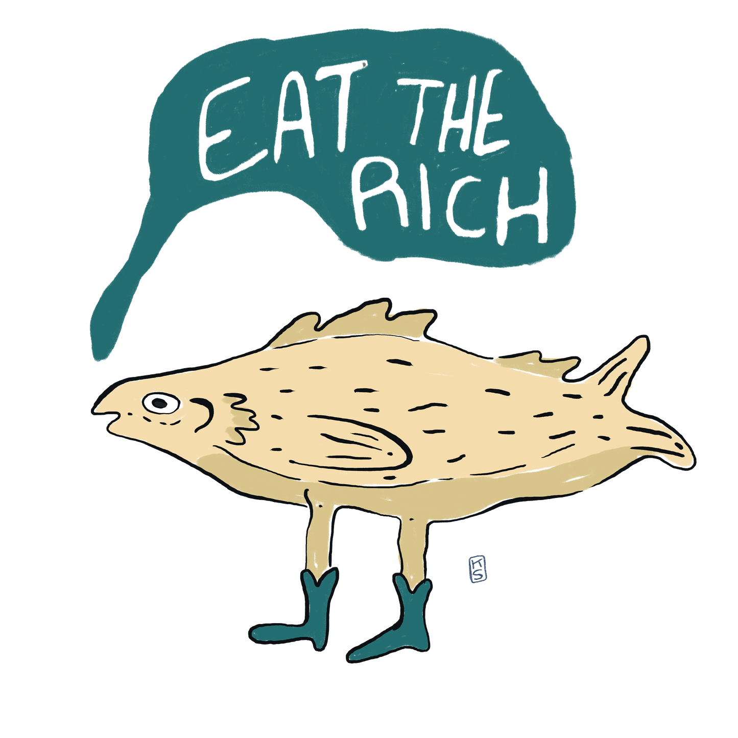 Eat The Rich Sticker