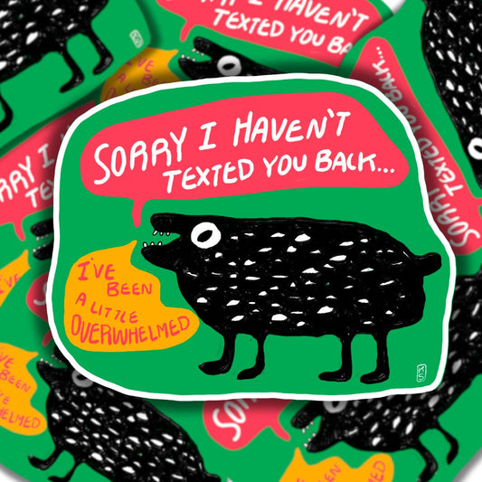 Text You Back Sticker