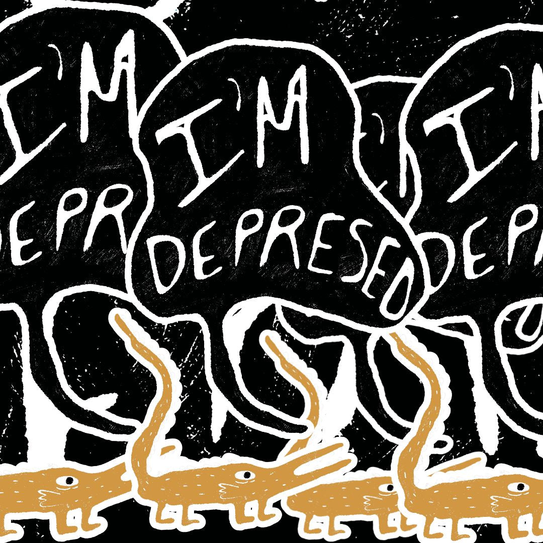 I'm Depressed Sticker