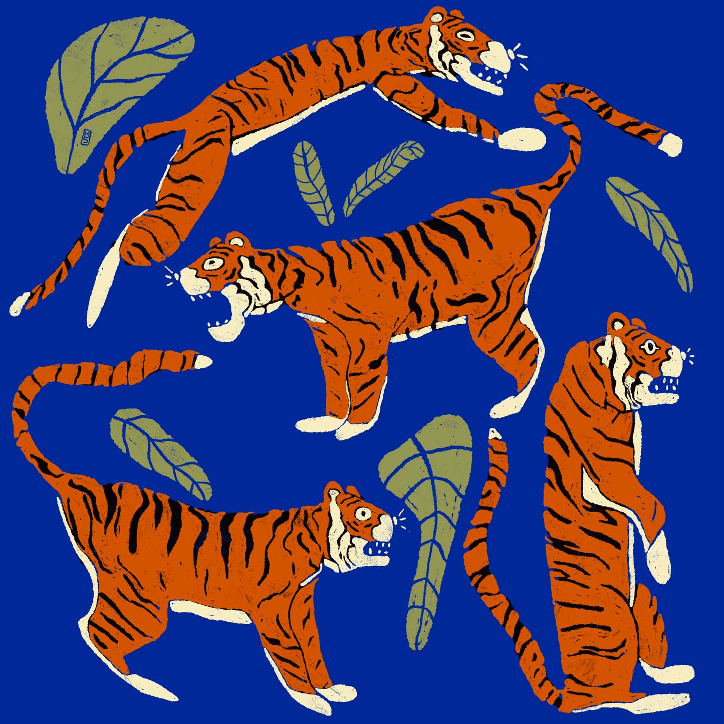 Tigers Print or Postcard
